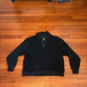 Avia Black Quarter-Zip Fleece- Lined Women’s XL